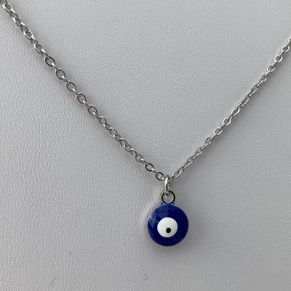 EVIL Eye Stainless Steel Necklace - Picture 3 of 10